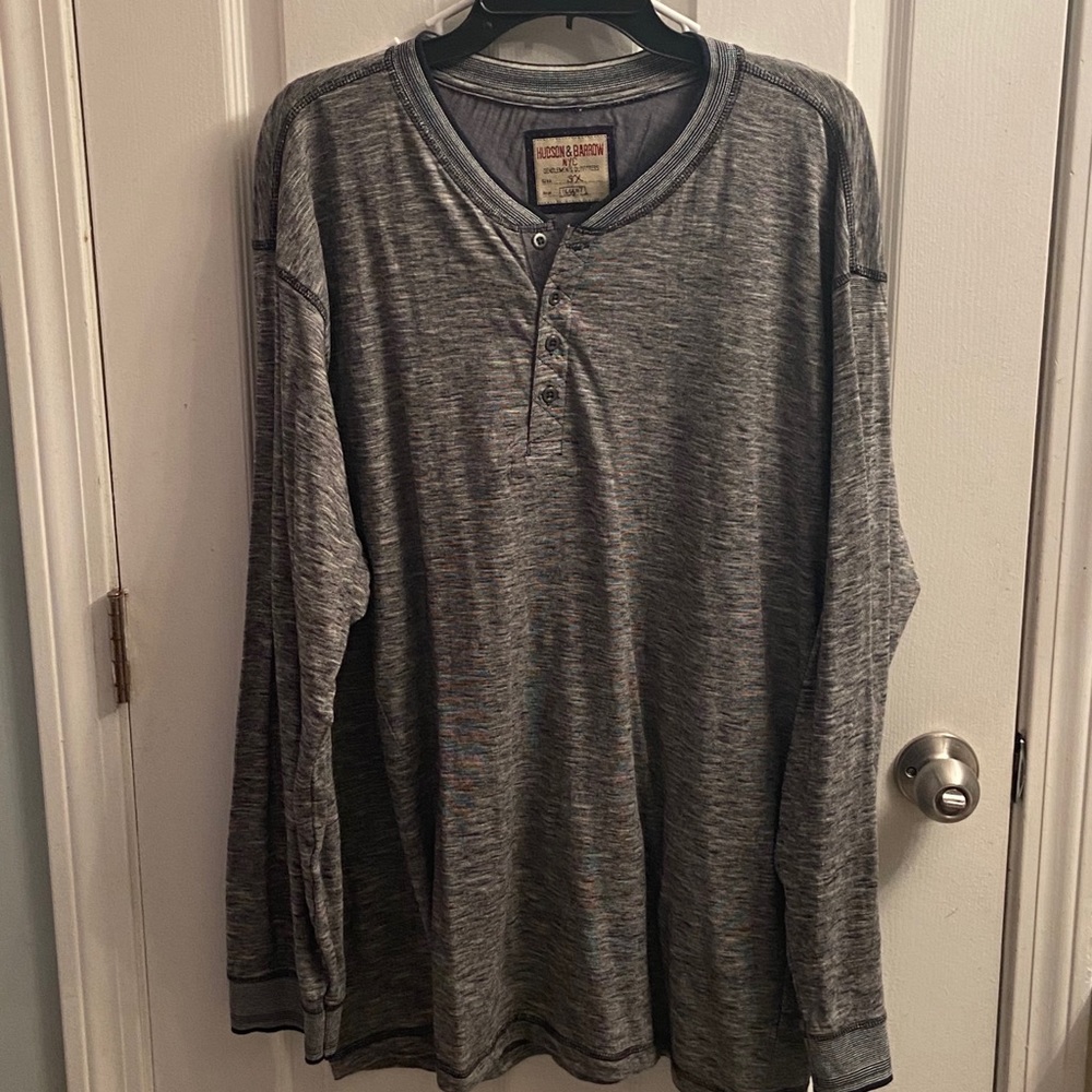 3XL long sleeve Henley